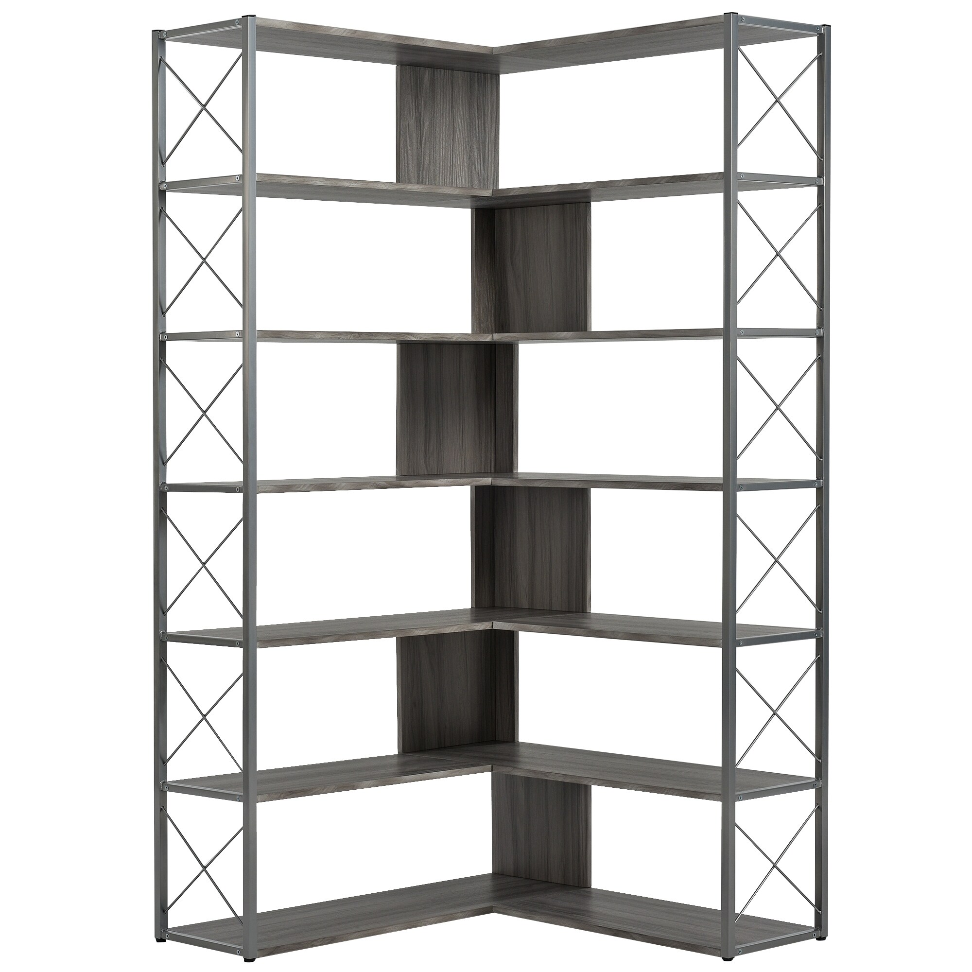 Silver bookshelf hot sale